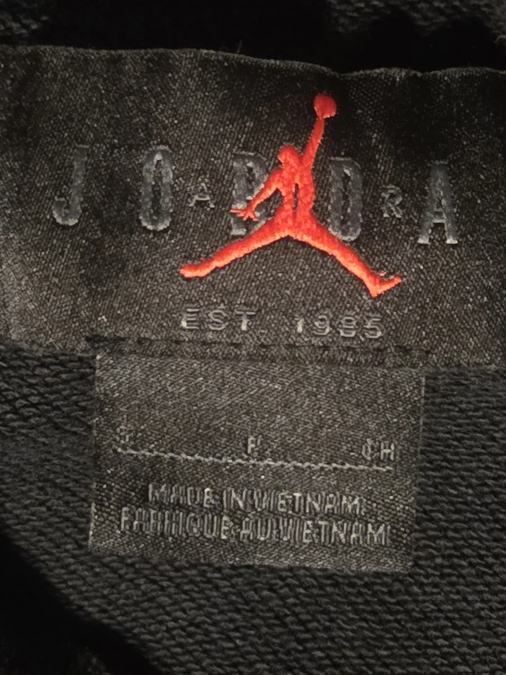Jordan Jumpman Camo Logo Black Crewneck Sweatshirt Men’s Small